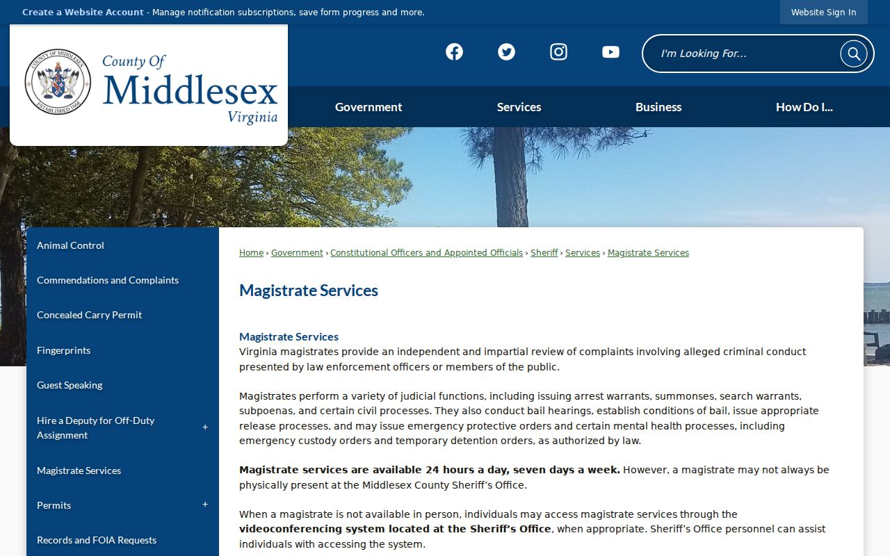 Middlesex County arrest warrant records: local 24-hour magistrate service