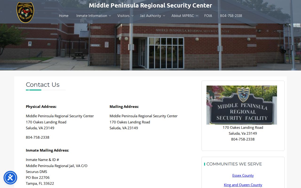 Middlesex County active warrant records: MPRSC address and contact information