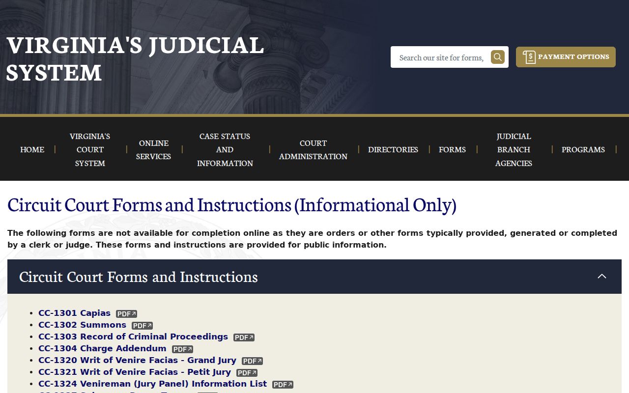 Middlesex County bench warrant records: Circuit capias and show-cause forms