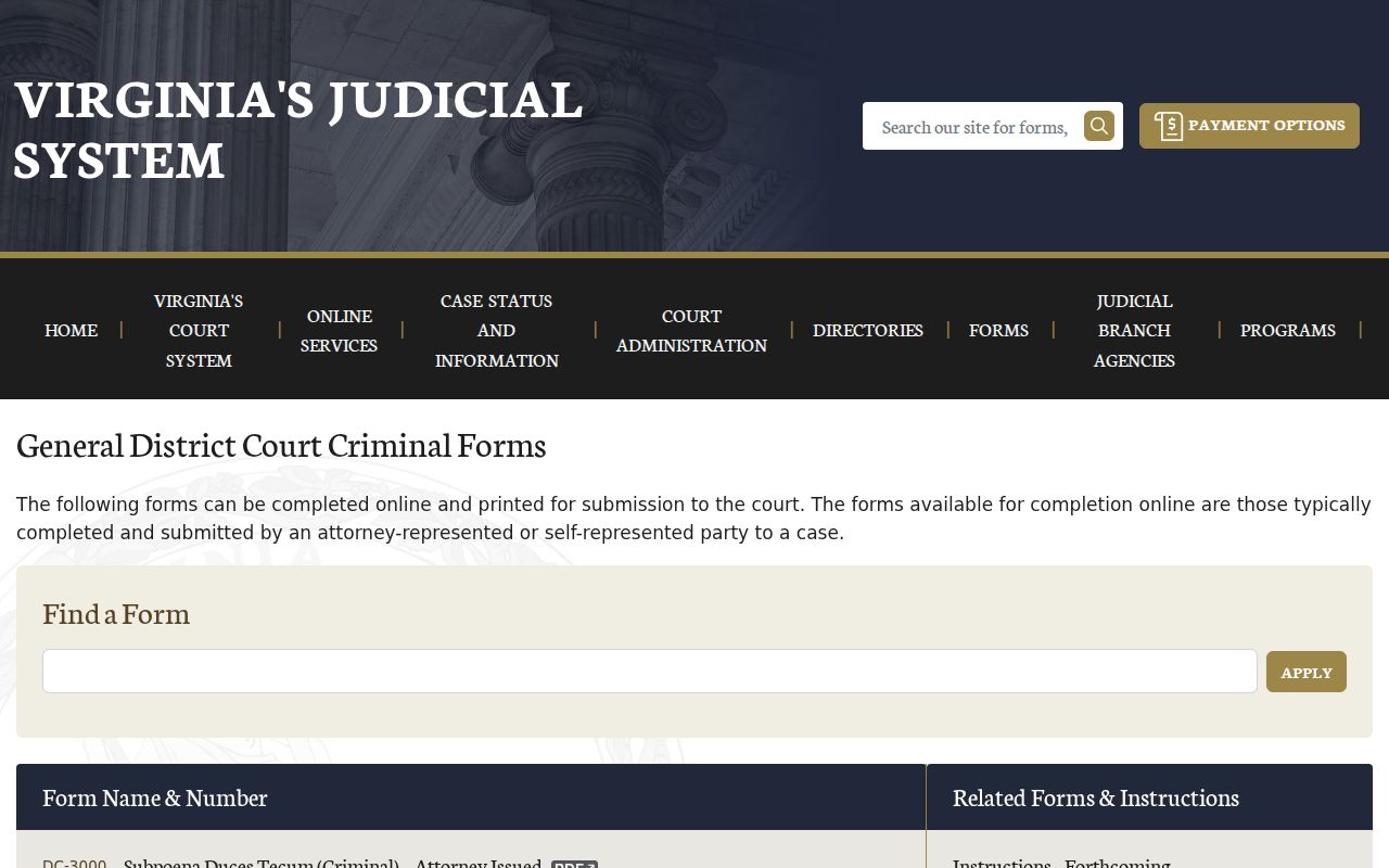 Middlesex County bench warrant records: district criminal and recall forms